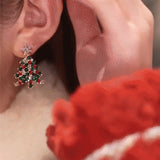 Boucles D'oreilles Tiges Sapin De Noël