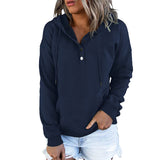 Sweat-shirt décontracté à capuche avec poche à cordon