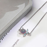 Bracelet mignon petite tortue incrusté de zircons