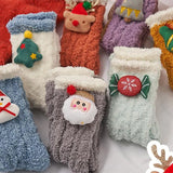 Chaussettes de Noël pelucheuses