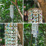 Carillon à vent en verre de cristal Aurora