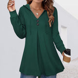 Sweat à Capuche Boutonné pour Femme