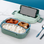 Boite à repas portable de grande capacité en acier inoxydable