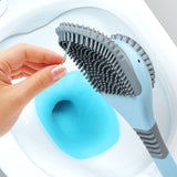 Brosse de toilette à poils doux à long manche