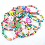 Bracelets en Bois Colorés