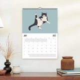 Calendrier mural chat 2024