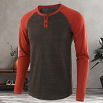 T-shirt décontracté à manches longues pour hommes