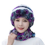 Chapeau en Fourrure de Lapin Rex