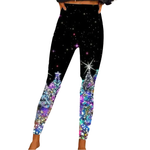 Leggings avec Imprimés de Sapin de Noël