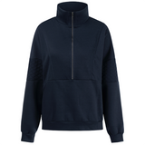 Sweat-shirt à col roulé de couleur unie