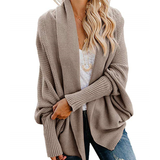 Cardigan en Tricot de Couleur Unie