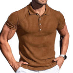 T-shirt sport homme manches courtes avec revers