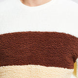 Pull ample à col montant en peluche