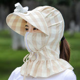 Chapeau de Soleil à Bord Long avec Eventail