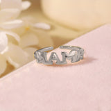 Bague mère en argent sterling