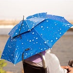 Chapeau parapluie extérieur double couche