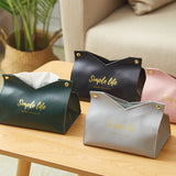 Boîte de rangement en cuir pour mouchoirs