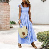 Robe Longue à Buste Smocké