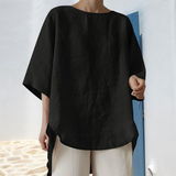 Haut Décontracté En Coton Et Lin Pour Femmes