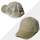 Nouvelle Casquette en Maille Croisée pour Cheveux en Queue de Cheval