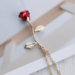 Collier Pendentif Rose 3D