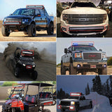 Gousses de Lumière de Travail Stroboscopique à Lumière Blanche Ambre de 5 in