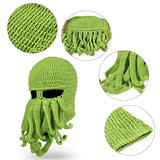 Chapeau de poulpe en laine fait à la main