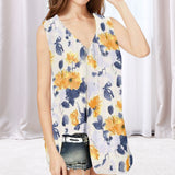 Débardeur à col en V et imprimé floral