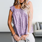 Gilet Floral Sans Manches T-shirt