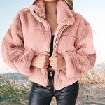 Veste en fausse fourrure en fourrure de lapin