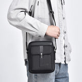 Sac à bandoulière pour hommes en cuir PU souple