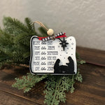 Pendentif bibliothèque coeur de Noël