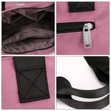 Sac à main polyvalent simple en nylon de couleur unie avec une grande capacité