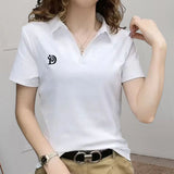 Chemise Á Manches Courtes Et Col En V