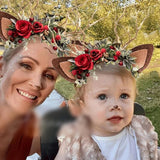 Bandeau de costume en bois de cerf