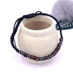 Bracelet De Code Morse Tressé En Nylon Aimanté