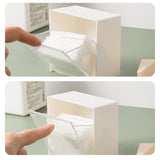 Boîte de rangement transparente anti-poussière fixée au mur