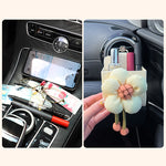 Boîte de rangement de sortie d'air de fleur de voiture
