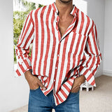 Chemise Décontractée Á Rayures