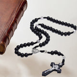 Collier chapelet croix