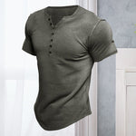 T-shirt Uni Á Manches Courtes Pour Hommes