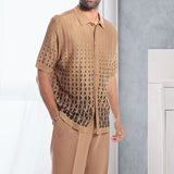 Ensemble De Costume De Marche Imprimé Á Manches Courtes Deux Pièces