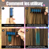 Peigne de teinture capillaire temporaire professionnel