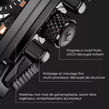 Montre mécanique automatique d'affaires carrée de luxe lumineuse