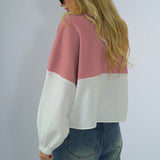 Manteau en molleton à empiècements multicolores