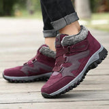 Raquettes à Neige Doublées de Fourrure Chaude pour Couple