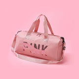 Sac de fitness en nylon rose