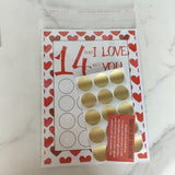 Imprimé à Gratter Saint-Valentin