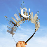 Couronne en cristal naturel faite à la main