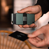 Porte-cartes en aluminium pour homme
